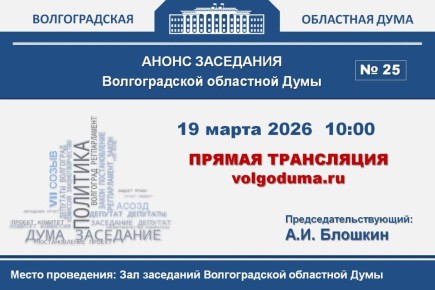 Повестка заседания (проект)