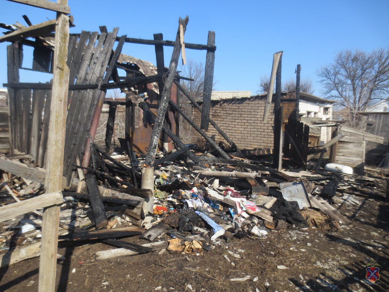 В Быковском районе полицейские задержали подозреваемого в поджоге