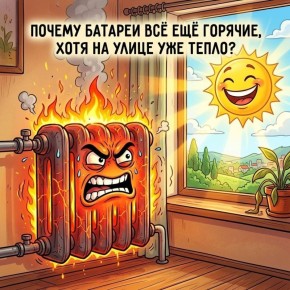Почему батареи всё ещё горячие, хотя на улице уже тепло?