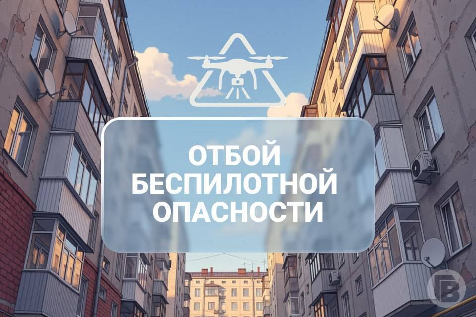 Беспилотная опасность действовала 5 часов в Волгограде