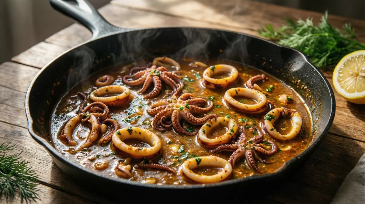 Подлива из кальмаров: гастрономическое произведение искусства