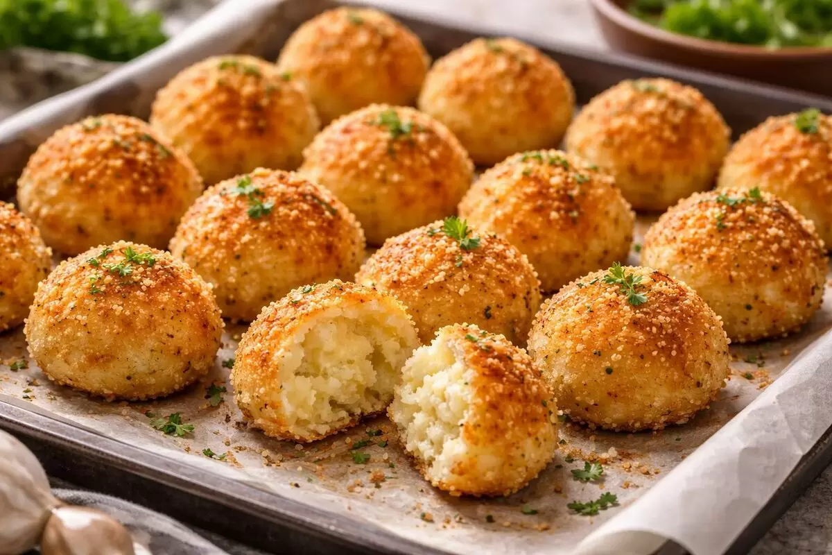 Хрустящие картофельные шарики, которые не требуют фритюра