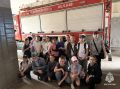 В гостях у огнеборцев: третьеклассники познакомились с пожарной техникой