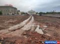 Так сейчас выглядит площадь Павших борцов, где ведут работы по благоустройству