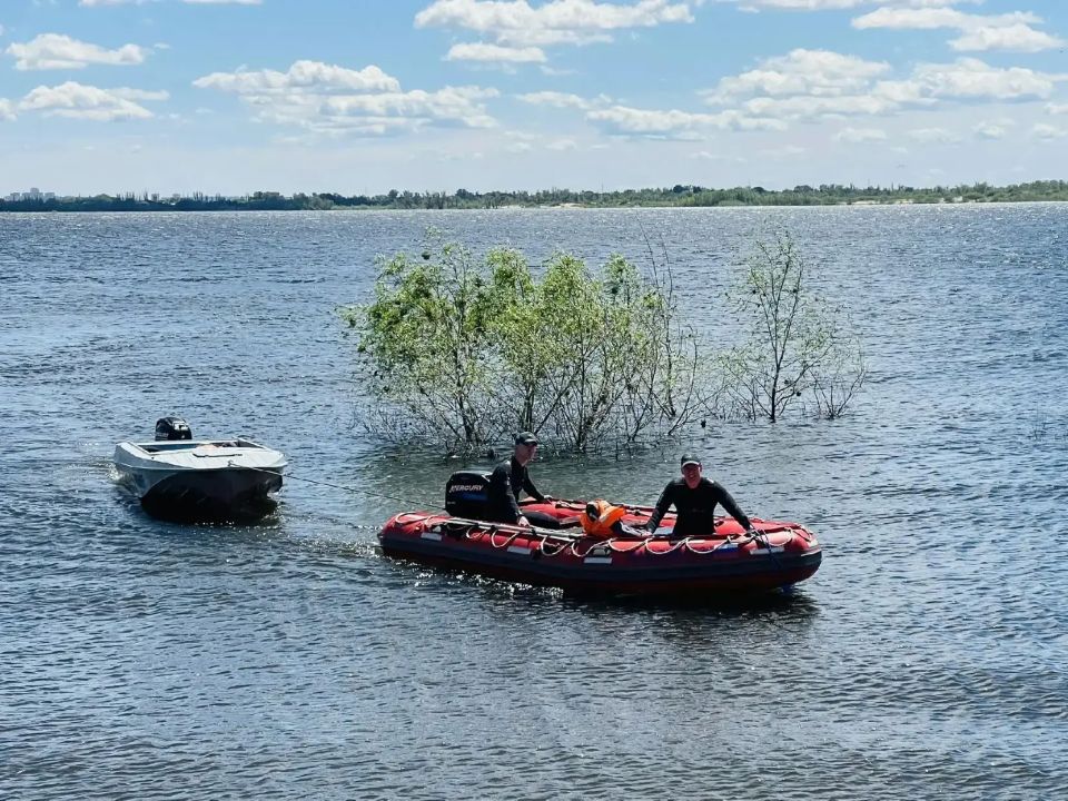 Учения на воде провели в Волгограде