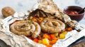 Сосиски с овощами в фольге: быстро и вкусно
