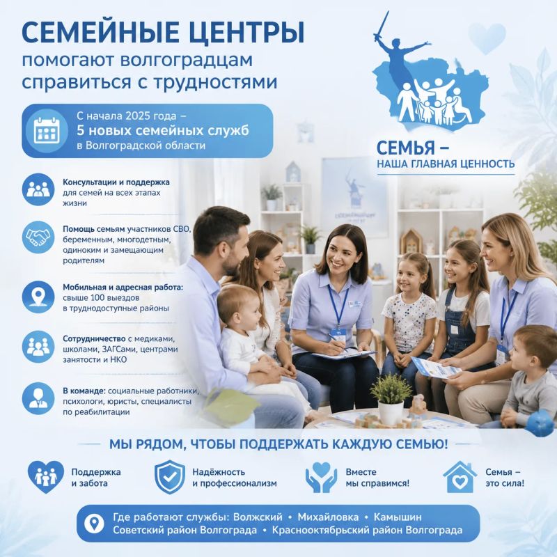 «Семейный центр»: ваша надежная опора в Волгоградской области