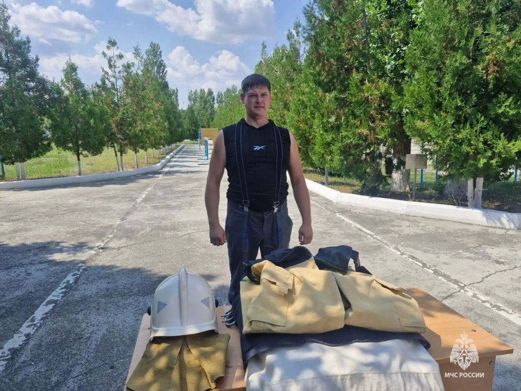 В Камышине определён лучший добровольный пожарный В Камышине определён лучший добровольный пожарный