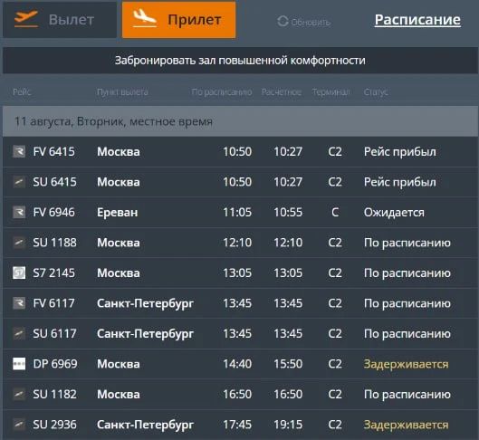 Четыре рейса задерживаются в аэропорту Волгограда