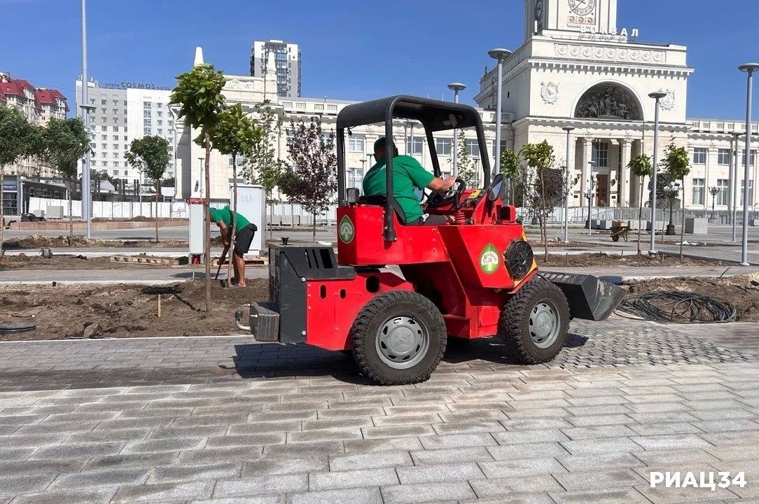 На Привокзальной площади Волгограда приступили к озеленению На Привокзальной площади Волгограда приступили к озеленению