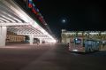 В Волгограде яркую подсветку установили на Комсомольском путепроводе