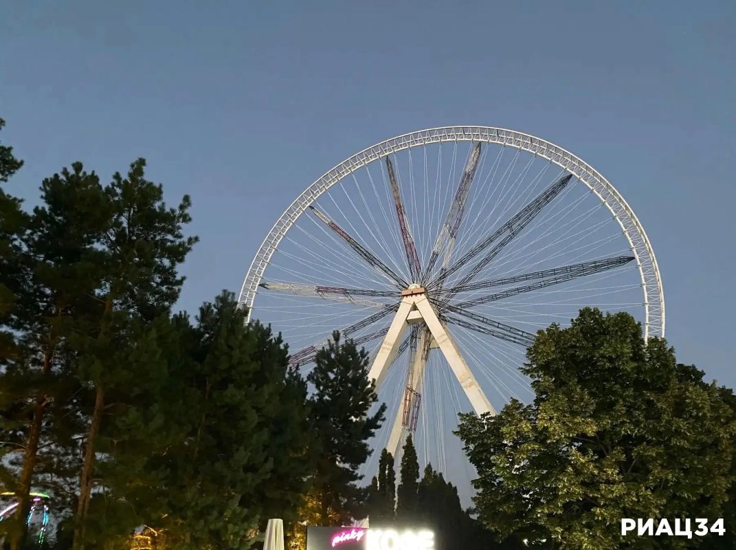 Вечерний Центральный парк Волгограда Вечерний Центральный парк Волгограда