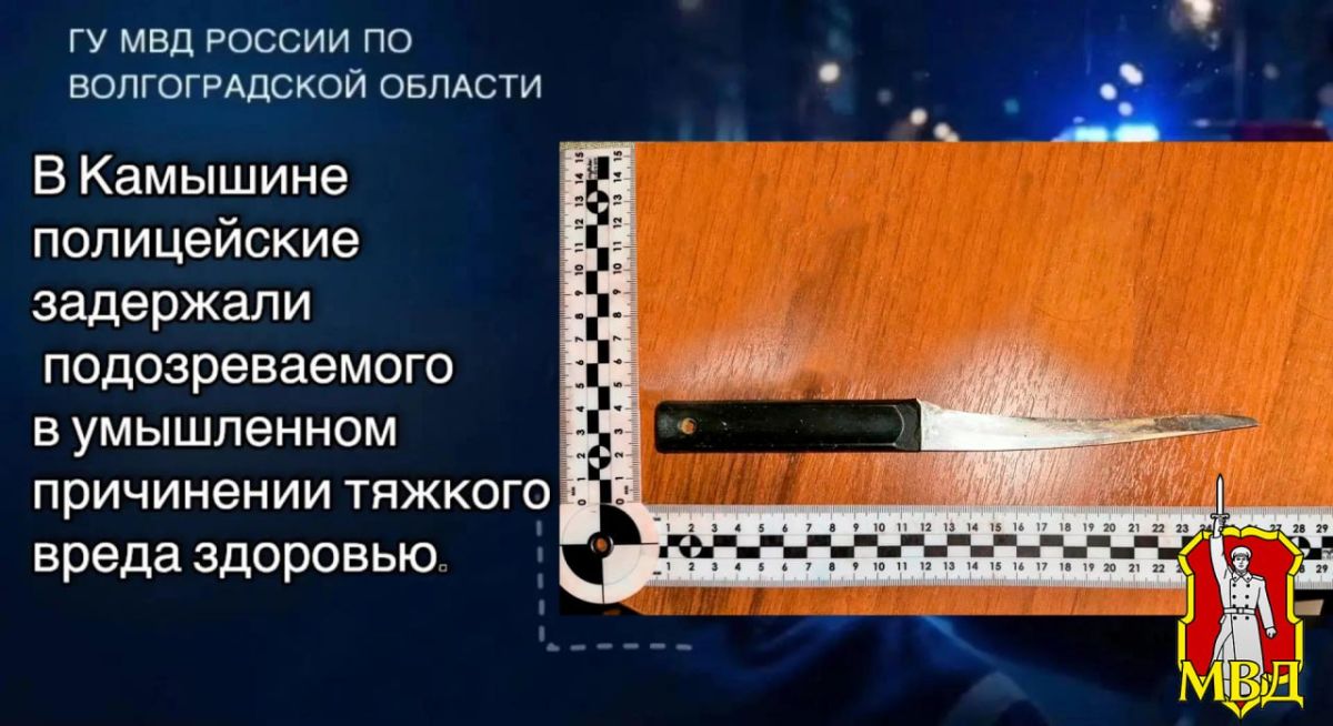 В Камышине полицейские задержали подозреваемого в умышленном причинении тяжкого вреда здоровью