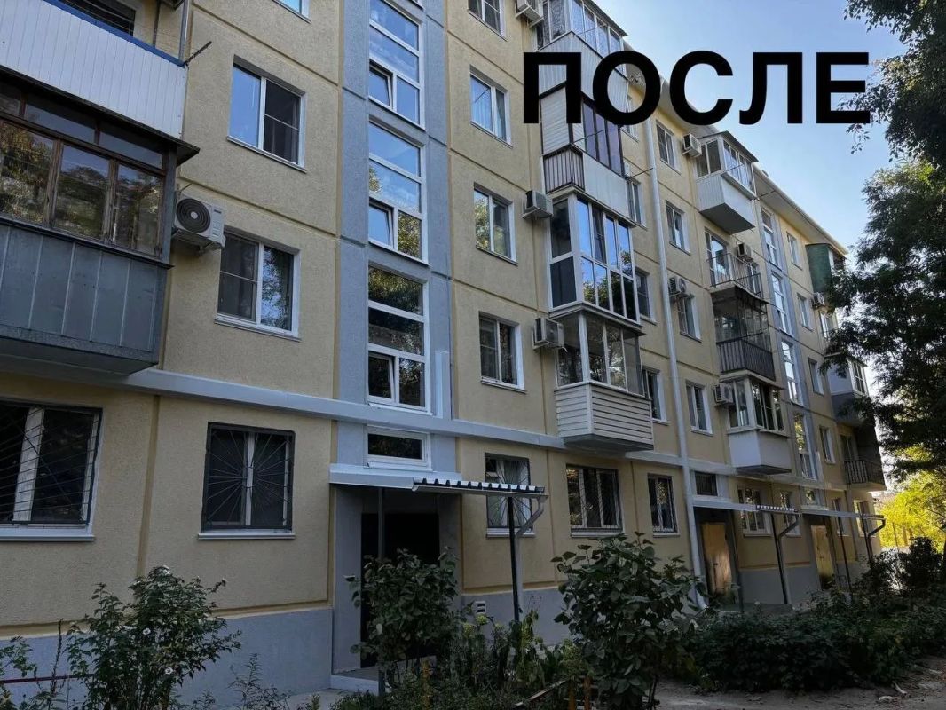 Фасад дома капитально отремонтировали в Краснооктябрьском районе Волгограда Фасад дома капитально отремонтировали в Краснооктябрьском районе Волгограда