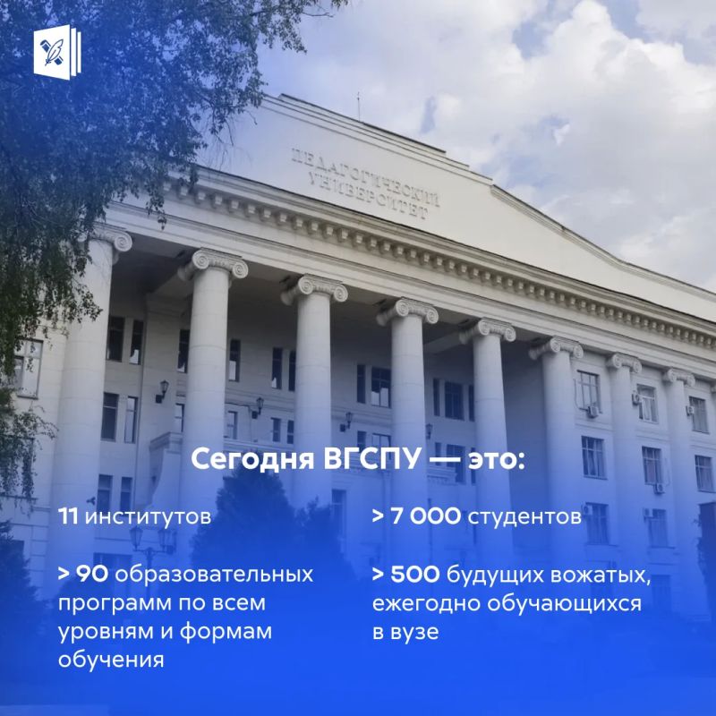 С днём рождения, ВГСПУ!. Сегодня, 5 октября, Волгоградский государственный социально-педагогический университет отмечает 95-летие