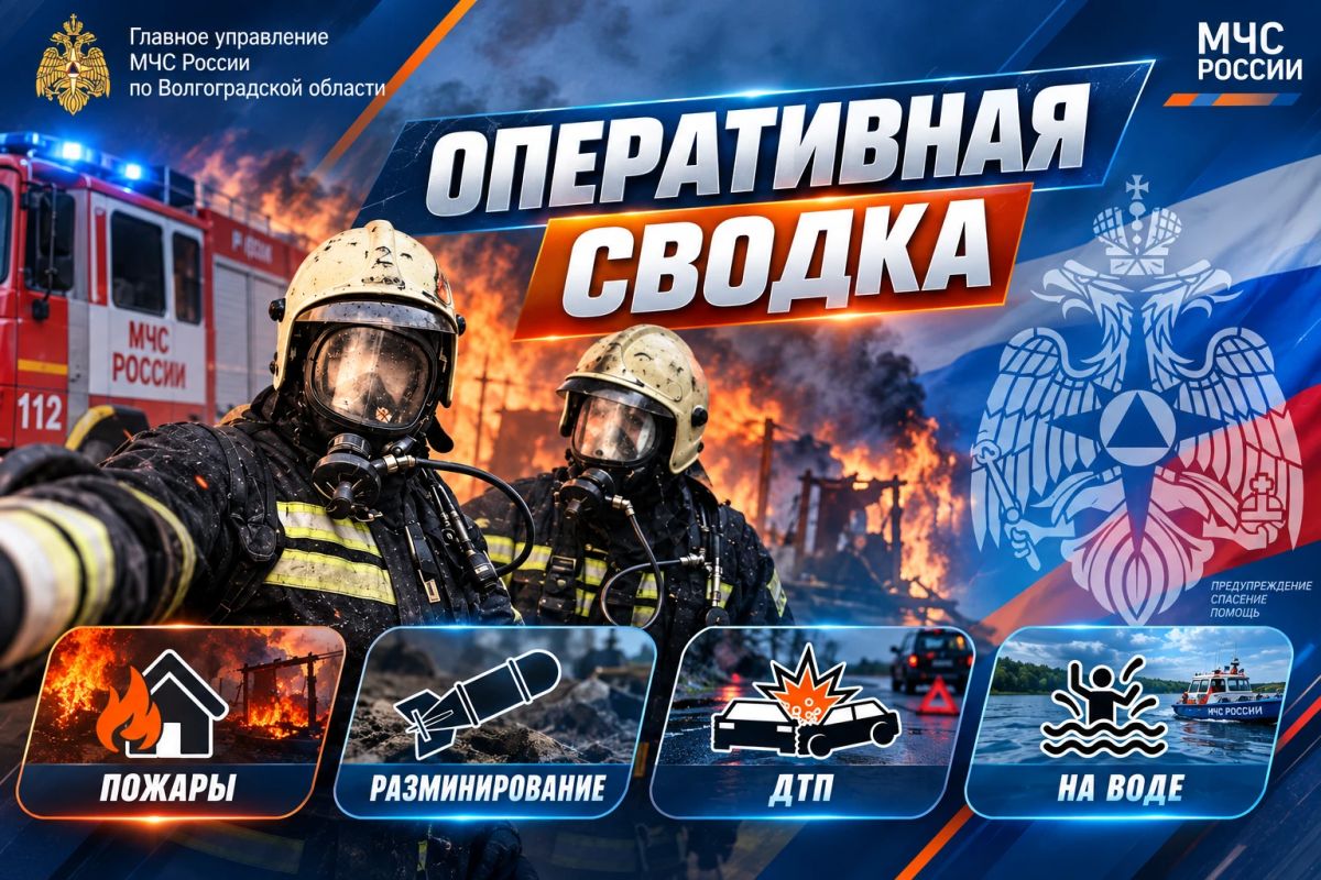 #Оперативная_Сводка. В Волгоградской области за минувшие сутки: ЧС не произошло