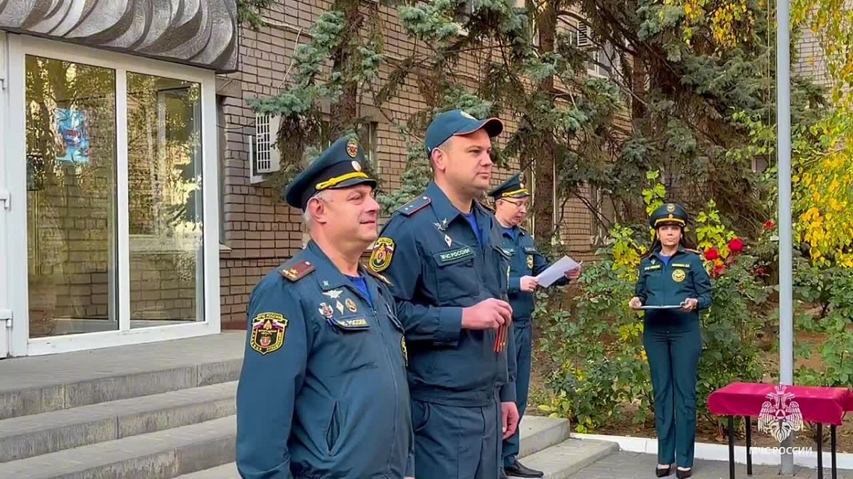 В Главном управлении МЧС России по Волгоградской области состоялось торжественное построение